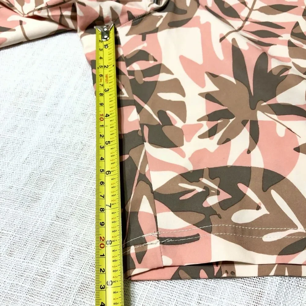 Mens Board Shorts Floral Leaf Print Beach Tropical Swim Trunks L 38X9